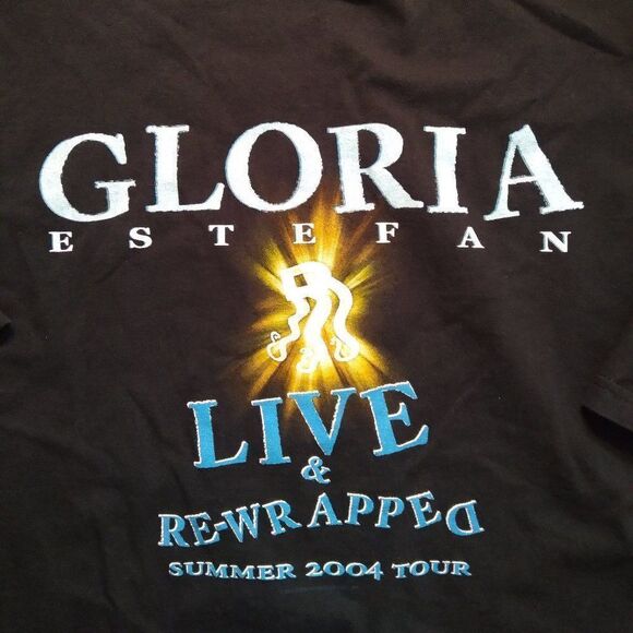 Vintage Gloria Estefan Live & Rewrapped 2004 Tour T-Shirt - Picture 6 of 8